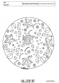 Mandala boyama sayfaları